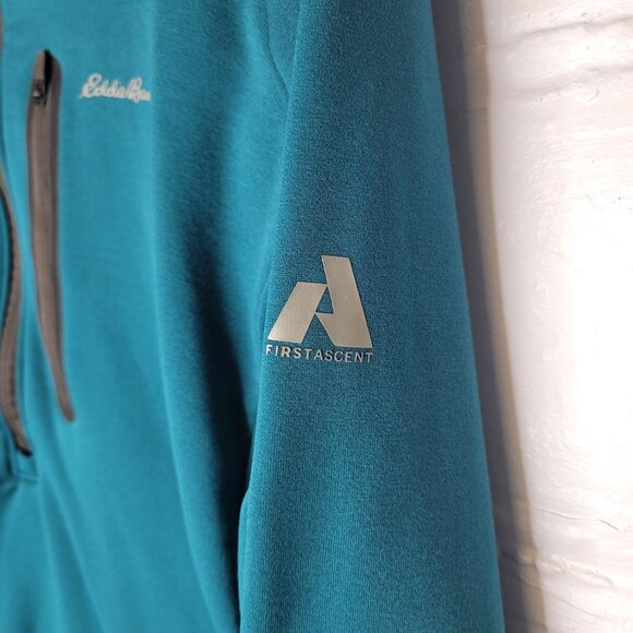 Eddie Bauer First Ascent Men's XL Pullover Sweatshirt 1/2 Zip Green - Picture 3 of 5